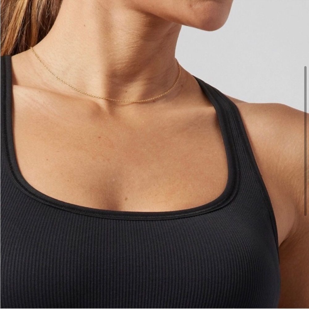 NWT Athleta Aurora Scoop Bra. Black Medium D-DD - Picture 3 of 6